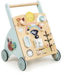 Tender Leaf Antemergator cu activitati, Tender Leaf Toys - Sunshine Baby Activity Walker, din lemn premium, 18+ luni (TL8461)