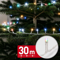  Fényfüzér - 30 m - színes - 600 LED - 220-240V - 6W - átlátszó kábel (59769T)