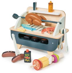 Tender Leaf Jucarie din lemn premium, Gratar set, Tender Leaf Toys - Barbeque Play Set, 3+ ani (TL8245)
