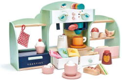 Tender Leaf Jucarie din lemn premium, Cofetaria Cuibul pasarilor, Tender Leaf Toys - Mini Chef Birds Nest Cafe, 43 piese, accesorii si autocolante bine elaborate, 3+ ani (TL8228)