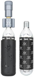 Peaty´s Holeshot Co2 Pumpa + 2 db Patron - Road & Gravel pumpa szürke