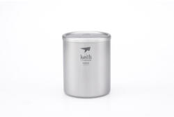 Keith Titanium Double-Wall Tit. Mug 450 ml thermo bögre szürke
