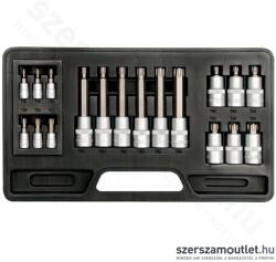 TOYA Bit dugókulcs készlet, Torx 1/4", 1/2", CrV, 18db-os (YT-7751) (YT-7751)