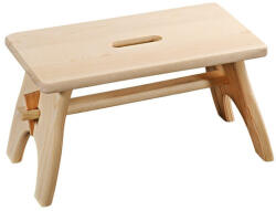 Kesper Taburet/treapta din lemn Kesper 69577, 42x21, 5x20, 5 cm, Pin, Suporta pana la 150 Kg, Maro (69577)