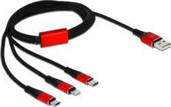 Delock Cablu de incarcare Delock 3 in 1 pentru Lightning / Micro USB / USB Type-C 1 m (85892)