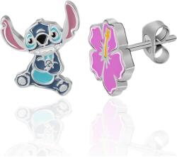 Disney Lilo and Stitch ES00094SL. CS (Ag 925/1000, 1, 5 g) gyermek fülbevaló, Stitch és virág (ES00094SL.CS)
