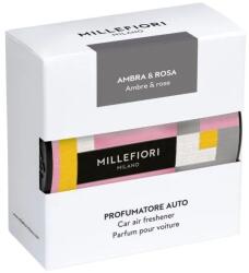 Millefiori Car Air Freshener WHITE AMBRA & ROSA MILLEFIORI (18CAR50)