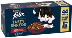 FELIX 88x80g Felix Tasty Shreds Szárazföldi ízek nedves macskatáp 25% kedvezménnyel
