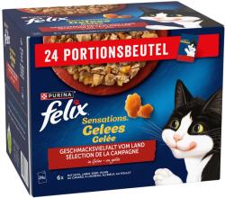 FELIX 96x85g Felix Sensations aszpikban házias válogatás nedves macskatáp 3+1 ingyen