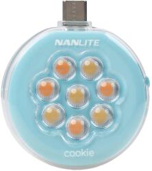 NANLITE Lampa LED NanLite Cookie mini albastru cyan