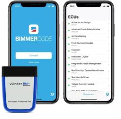 Vgate vLinker BM+ diagnoză auto OBD II pentru BMW și Mini, Bluetooth 4.0 + BLE, BimmerLink/BimmerCode (vLinker BM+4.0)