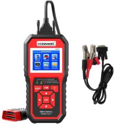 Konnwei KW870 tester diagnoză auto OBD II scanner + tester baterii 6 - 12V (KW870)
