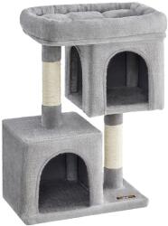 Songmics Macska kaparófa két házikóval és egy ággyal 49×74×32 cm (PCT612W01)