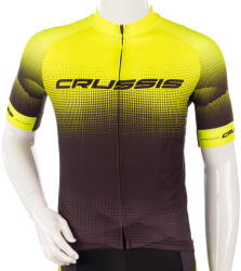 Crussis Rövid ujjú kerékpáros felső Crussis Szín: fekete-fluor sárga, Méret: XL