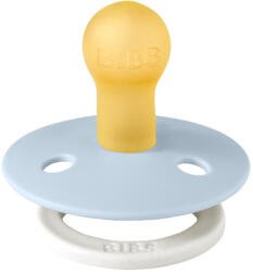 BIBS játszócumi - Colour natúr kaucsuk éjszakai 0-6 hó pasztellkék 1 db - babamarket