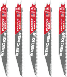 Milwaukee nagy teljesítményű WRECKER orrfűrészlap 230 mm 6 TPI - 5 db/cs (48475542) - hardtools