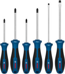 Bosch Line Csavarhúzó készlet PH/PZ/SL, 6 részes (1600A039PH) - hardtools