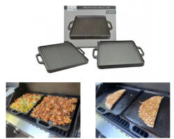 Perfect Home Öntöttvas Grill lap 2 oldalas 42*42 cm Perfect Home 12971 (12971)