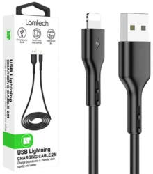  Cablu date/încărcare OTHER Lamtech USB la Lightning, 2.4A, 2m, Universal - Negru (PHA-8718858444526) - vexio