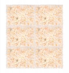  6 db Műselyem Virágtábla Falpanel 60×40cm Virágos Háttér Dekoráció (OT-ZJGJ-4666)