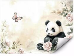 MPINK Panda a virágok és pillangók között fotótapéta gyerekeknek 200x140 cm (GP-FTAP_6_VSC_2X1,4M-0100)