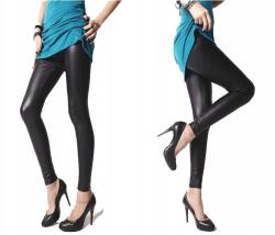  Bőr Hatású Leggings Lateksz Gatya Szűk Szárú Lateksz 4XL (glsm0162)