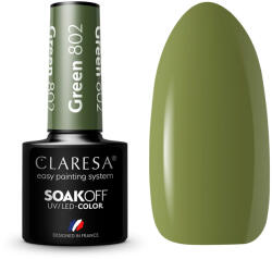 Claresa hibrid körömlakk Uv/led 5g Green 802 (5902846077428)