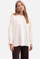 BeWear Női Oversize Pamut Melegítőfelső Vanília Kivágásokkal 40/42 L/XL (B306 WANILIA L/XL)