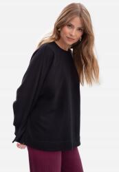 BeWear Női Oversize Pamut Melegítőfelső Kivágásokkal Fekete 40/42 L/XL (B306 CZARNY L/XL)