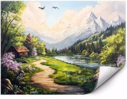 MPINK Öntapadós fotótapéta Festői völgy, tó, hegyek 200x140 cm (MP-FTAP_5_EST_2X1,4M-0033)