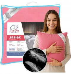LuPu Jancsi párna 40x40 kacsa tollból antiallergén párnahuzat rózsaszín LuPu (JAS40x40-PIR-KB10R)