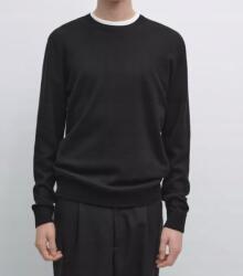 JACK & JONES Fekete Férfi Pulóver Kerek Nyakkivágással Pamut XL J9A