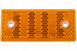 Dobplast Téglalap alakú fényvisszaverő lyukakkal Narancssárga 76x34mm fényvisszaverő