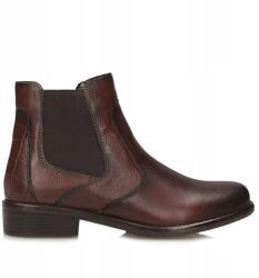 Remonte Női bakancs Remonte D0F70-23 Brown barna bőr magassarkú cipő