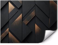 MPINK Fotótapéta Fekete geometria arany díszítéssel 200x140 cm (MP-FTAP_6_VSC_2X1,4M-0112)