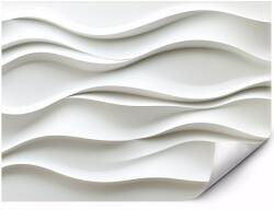 MPINK Fotótapéta Fehér hullámok 3D modern absztrakt 300x210 cm (GP-FTAP_6_VSC_3X2,1M-0120)