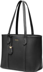 PUCCINI PU93 Női kézitáska fekete shopper nagy A4-es vállra akasztható Puccini BML040D (BML040D-1)