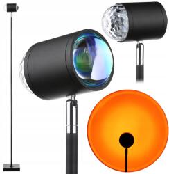 Interlook Álló Lámpa Hangulatos Napfény Égbolt Projektor 2in1 Sunset Naplemente (RB-C150-Black LED)