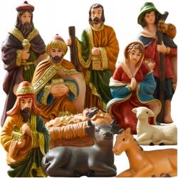 MEMFLOW Karácsonyi Betlehem Figurák Karácsonyi Betlehem Figura Szett 10 Db-os (FIGURKI ŚWIĄTECZNE DO SZOPKI 10 SZT MEMFLOW)