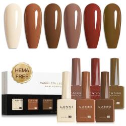 CANNI HEMA FREE UV/LED gél lakk szett 6x9ml - 2326 (1302k2)