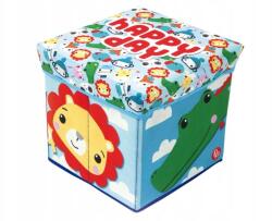 Arditex Fisher-price Tárolódoboz fedéllel zsámoly 2 az 1-ben, Happy Day, FP10300 (8430957103004)