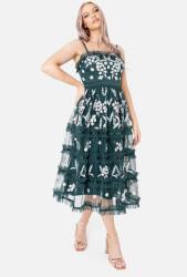 Maya Deluxe Ruha Elegáns MIDI Tüll Fodrokkal És 36 6FA Hímzéssel