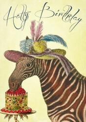 Top Graphic B6 borítékos üdvözlőkártya - Születésnapi zebra kalapban (1234)