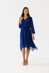 Stylove Ruha Elegáns Esküvőre Női Chiffon MIDI Búzavirág 38 M (S354 CHABROWY M)