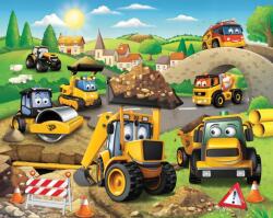 WALLTASTIC Háttérkép fotótapéta Kotrógép kotrógép Jcb építőipari gép építés