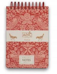 Moon Acs William Morris Spirálos Jegyzettömb A5 Tw Strawberry