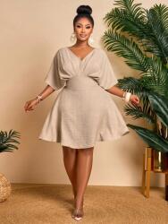 Shein Bézs Széles Ujjú Női Overál Nyárra L 1MA (sz25051691325974876)