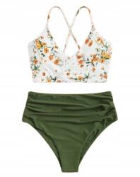 Shein Női Fürdőruha Bikini Nyári Virágos L 1HA