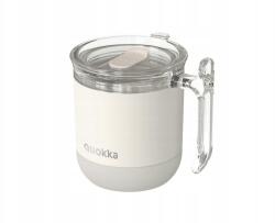 QUOKKA Wave Smartgrip, rozsdamentes acél termosz bögre elefántcsont színű, 260ml, 40274 (40274)