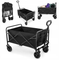 HyperMotion Kocsi Strand Összecsukható Turista HyperMotion Tartós Könnyű 80L Fekete (HYP26 CAMPING CART)